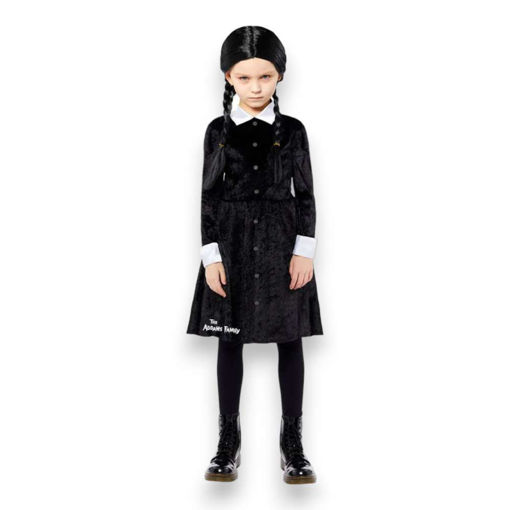 Picture of WEDNESDAY ADDAMS COSTUME 10-12 YEARS